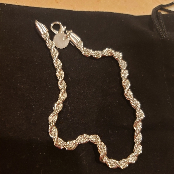 Sterling silver 8.5 in bracelet - Picture 1 of 2